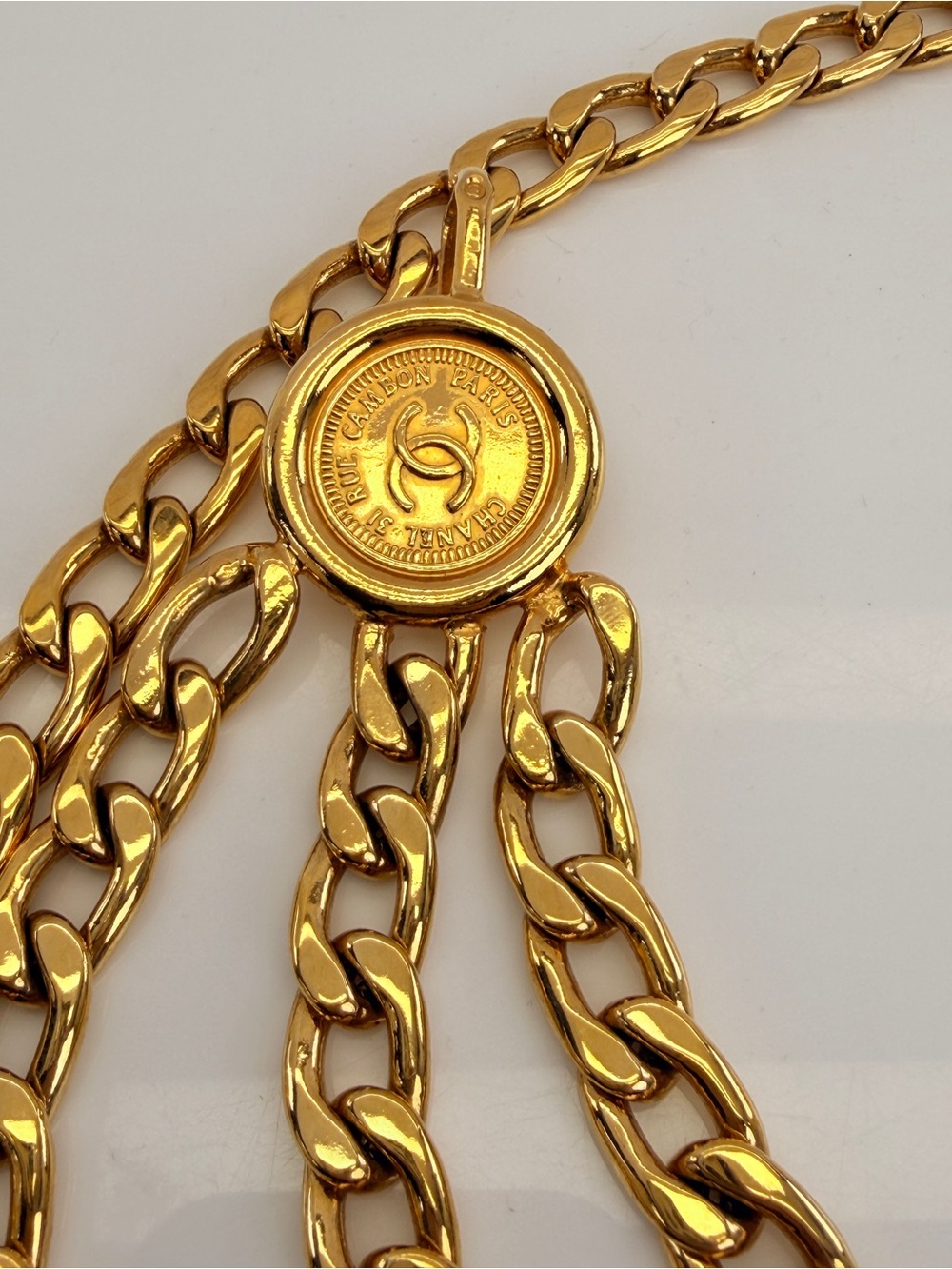 Chanel Vintage Draped Medallion Iconic Belt - Picture 9 of 11